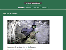 Tablet Screenshot of devenir-sorcier.org